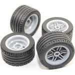 LEGO 8pc Technic Wheel and Tire SET (Mindstorms nxt ev3 tyre) 56145 44309 by Technic