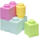 Pastellgrüne Spielzeugkisten & Spielkisten aus Kunststoff 4-teilig 