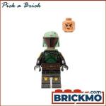 LEGO Bricks Minifigure Star Wars Boba Fett Repainted Beskar Armor Jet Pack sw1245