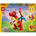 Rote Lego Creator 3-in-1 Drachen Klemmbausteine für Mädchen für 5 - 7 Jahre 