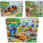 LEGO DUPLO® 10875 Güterzug Lok Eisenbahn Schienen Brücke XXL Spielset Kinder 2-5