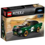 Goldene Lego Speed Champions Ford Mustang Minifiguren aus Gummi 