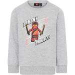 Reduzierte Graue Motiv Rundhals-Ausschnitt Kindersweatshirts aus Baumwolle für Jungen Größe 110 