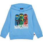 LEGO® wear Hoodie, Ninjago-Motiv, Baumwolle, für Kinder, blau, 116