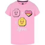 Pinke Kurzärmelige Lego Wear Kinder T-Shirts für Mädchen Größe 140 