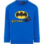 Reduzierte Blaue Batman Rundhals-Ausschnitt Kindersweatshirts aus Baumwolle Größe 128 