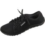Schwarze Leguano Aktiv Outdoor Schuhe mit Schnürsenkel aus Gummi Rutschfest für Damen Größe 38 für den für den Winter 