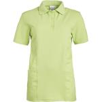 Hellgrüne Sportliche Kurzärmelige Leiber Kurzarm-Poloshirts maschinenwaschbar für Damen Größe S 