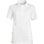 Weiße Sportliche Kurzärmelige Leiber Kurzarm-Poloshirts maschinenwaschbar für Damen Größe S 