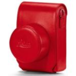 Rote Leica Taschen aus Glattleder 
