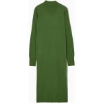 Grüne Elegante COS Nachhaltige Rollkragen Pulloverkleider für Damen Größe S 