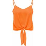 Orange ONLY V-Ausschnitt T-Shirts für Damen für den für den Sommer 