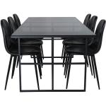 Schwarze Essgruppen & Tischgruppen aus Glas Breite 0-50cm, Höhe 0-50cm, Tiefe 0-50cm 
