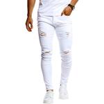 Reduzierte Weiße Leif Nelson Ripped Jeans & Zerrissene Jeans aus Denim für Herren Größe XXL Weite 33 für den für den Sommer 