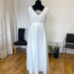 Weiße Maxi Brautkleider & Hochzeitskleider aus Tüll maschinenwaschbar für Damen für die Braut 