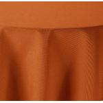 Orange Runde Runde Tischdecken 160 cm aus Stoff schmutzabweisend 