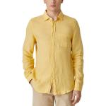 Gelbe Langärmelige Portuguese Flannel Langarmhemden aus Flanell Größe L 