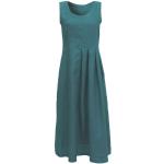 Jadegrüne Waschbär Nachhaltige Sommerkleider aus Leinen für Damen Größe L für den für den Sommer 