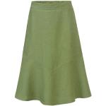 Grüne Waschbär Nachhaltige Leinenröcke aus Leinen für Damen Größe L 