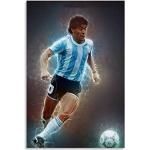 Leinwand Malerei Bild Diego Maradona Poster Sports Football Player Legend of Argentina Hand of God für Porch Decor Poster Wandkunst Bilder Und Drucke 23.6"x35.4"(60x90cm) Kein Rahmen