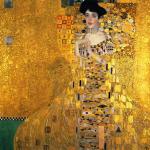 Leinwandbild Adele Bloch-Bauer I von Gustav Klimt, gold, 50x50 cm DD123295