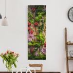 Reduzierte Blumenleinwandbilder aus Holz 