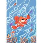 Bunte Komar Nemo Leinwandbilder mit Fisch-Motiv Querformat 60x40 