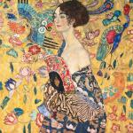 Blaue Jugendstil Gustav Klimt Leinwandbilder 50x50 