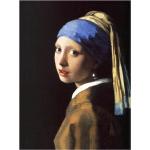 Leinwandbild Das Mädchen mit dem Perlenohrgehänge von Johannes Vermeer