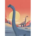Rote AS Creation Landschaftsbilder mit Dinosauriermotiv 50x70 
