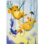 Leinwandbild Disney König der Löwen Spielspaβ 50x70 cm