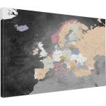Graue Lana KK Weltkarten mit Weltkartenmotiv aus Holz 
