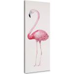 Pinke Kunstdrucke mit Flamingo-Motiv 40x100 