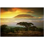 Reduzierte Landschaftsbilder mit Kilimanjaro-Motiv 