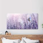 Lavendelfarbene Leinwandbilder mit Lavendel-Motiv 
