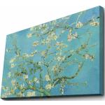 Reduzierte Cyanblaue Van Gogh Leinwandbilder aus Holz Querformat 70x100 