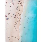 Leinwandbild - Menschen am Strand auf Zakynthos - Hochformat 4:3, Größe HxB:120cm x 90cm - Recycled Canvas