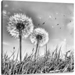 Schwarze Bildersets mit Blumenmotiv 40x60 3-teilig 