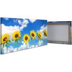 Goldene Sonnenblumenbilder 40x100 