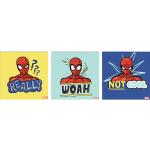 Spiderman Mehrteilige Leinwandbilder 30x30 3-teilig 