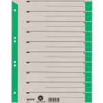 Grüne Leitz Kartonregister & Papierregister DIN A4 aus Pappe 10-teilig 