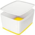 Weiße Leitz Boxen & Aufbewahrungsboxen aus Kunststoff mit Deckel 