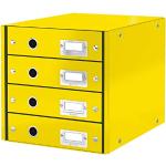 Gelbe Leitz WOW Click & Store Schubladenboxen DIN A4 