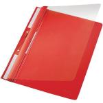 Rote Hefter DIN A4 aus Kunststoff 