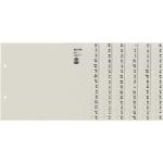 (20.93 EUR / Stück) Leitz Kartonregister 1308-00-85 A-Z A4 halbe Höhe 100g graue Taben für 8 Ordner 20-teilig