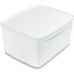 LEITZ MyBox Aufbewahrungsbox 18,0 l perlweiß/grau 38,5 x 31,8 x 19,8 cm