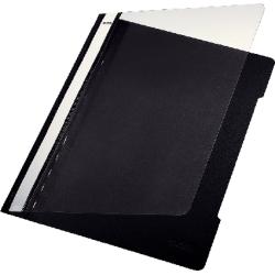 (0.61 EUR / Stück) Leitz Schnellhefter Standard 4191 A4 schwarz PVC Kunststoff kaufmännische Heftung bis 250 Blatt