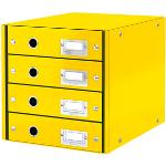Gelbe Moderne Leitz WOW Click & Store Schubladenboxen DIN A4 