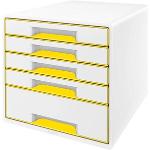 Gelbe Leitz WOW Schubladenboxen DIN A4 aus Kunststoff 