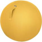 Leitz Sitzball Ergo Cosy 65cm inkl. Innenball, Stoffüberzug, Handluftpumpe, 2 Verschlussstopfen PVC, phtalatfrei 92 % Polyester, 8 % Elasthan gelb
